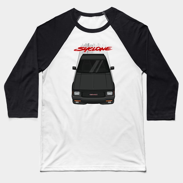 GMC Syclone 1991 - Black Baseball T-Shirt by V8social